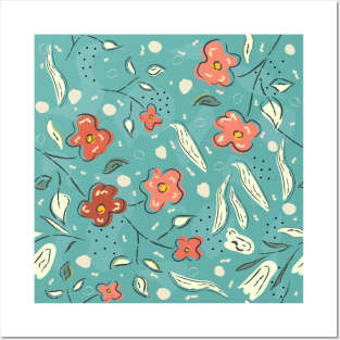 Floral Pattern Posters and Art